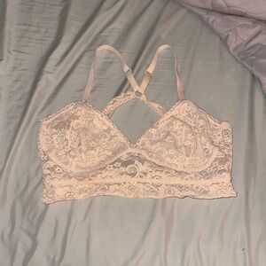 Xhilaration Cream Lace Bra Intimates & Sleepwear